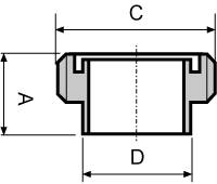 Króciec gwintowany SMS